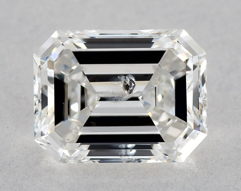 0.74ct Emerald Cut F SI2 EX-EX GIA
