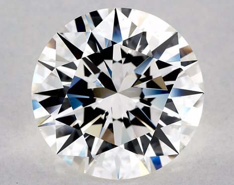 5.27ct Round Cut H VS2 EX-EX-EX GIA