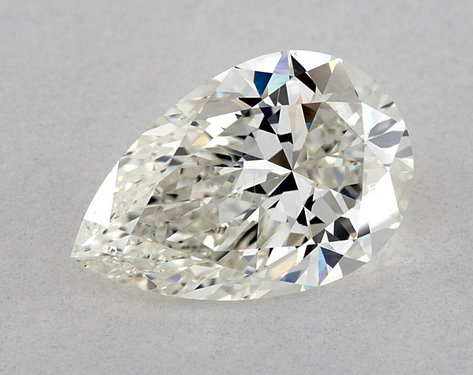 2.06ct Pear Cut J SI1 EX-EX GIA