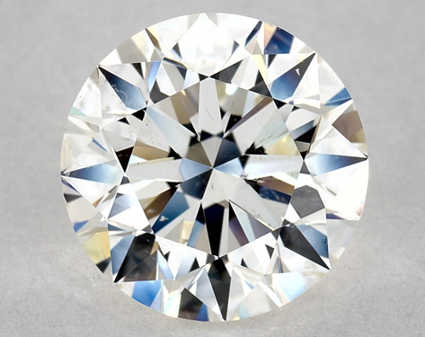 2.5ct Round Cut J SI1 EX-EX-EX GIA