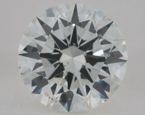 3.29ct Round Cut H SI1 EX-EX-EX GIA