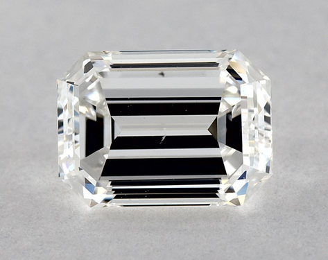 0.91ct Emerald Cut F SI1 EX-G GIA