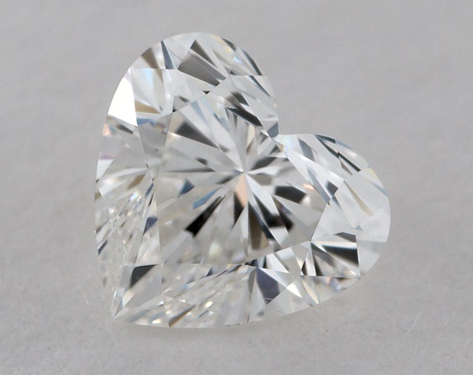 0.71ct Heart Cut F VVS1 EX-EX GIA
