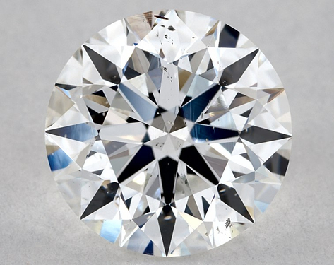 2.03ct Round Cut D SI1 EX-EX-EX GIA