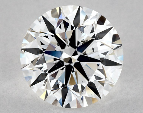 3.05ct Round Cut D SI1 EX-EX-EX GIA