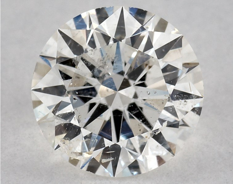 0.7ct Round Cut H I1 EX-EX-EX GIA