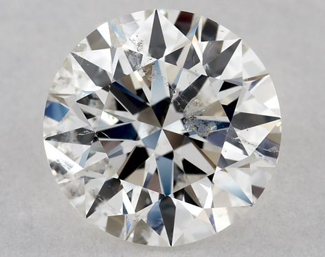 1.23ct Round Cut H I1 EX-EX-EX GIA