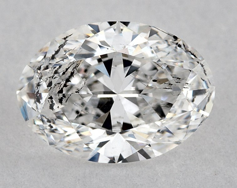 0.91ct Oval Cut D I1 Very_Good-Very_Good GIA