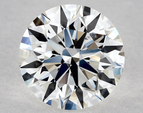 0.91ct Round Cut F SI1 EX-EX-EX GIA