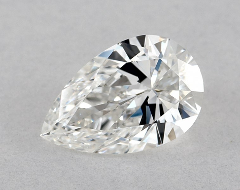 0.71ct Pear Cut F IF EX-EX GIA