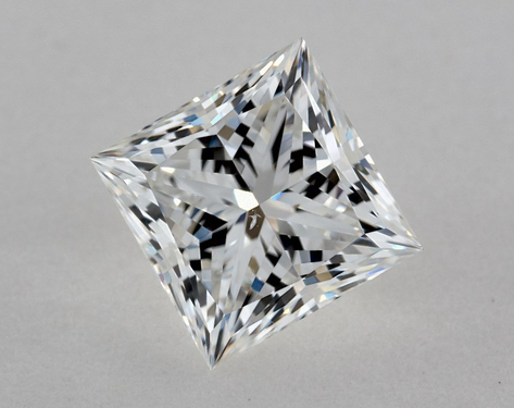 2.06ct Princess Cut F SI1 EX-EX GIA