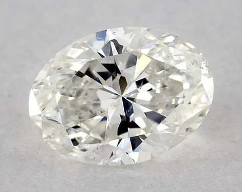 1.01ct Oval Cut H SI2 EX-EX GIA