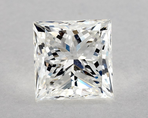 2.5ct Princess Cut F SI2 EX-G GIA