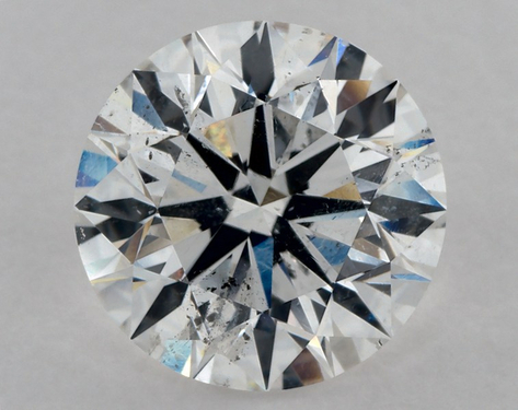 3.37ct Round Cut D SI2 EX-EX-EX GIA