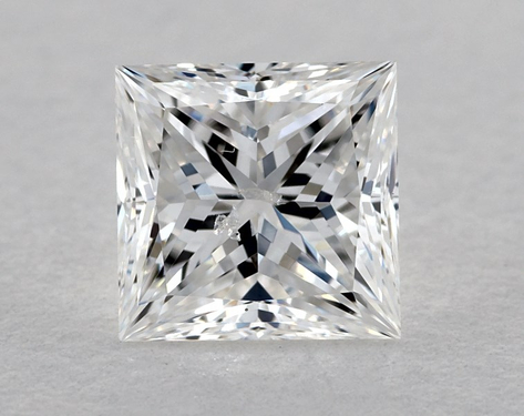 0.71ct Princess Cut D SI2 EX-Very_Good GIA
