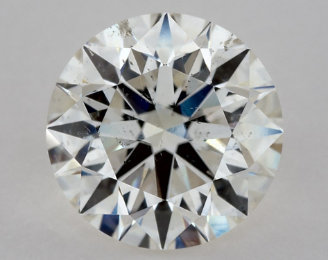 2.64ct Round Cut H SI2 EX-EX-EX GIA