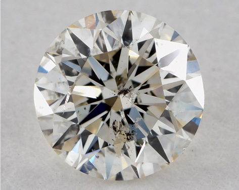 0.7ct Round Cut J I1 EX-EX-Very_Good GIA
