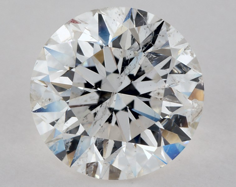 2.01ct Round Cut F I1 EX-EX-EX GIA
