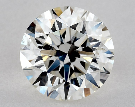 1.9ct Round Cut H SI2 EX-EX-EX GIA