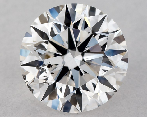 0.8ct Round Cut D SI2 EX-EX-EX GIA