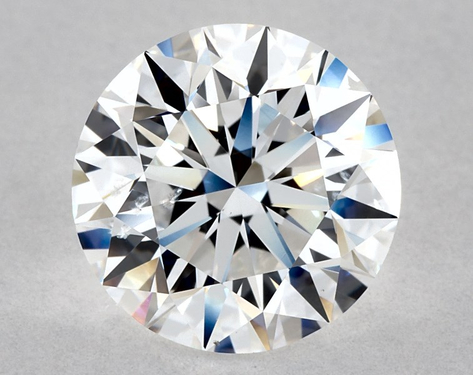 2.01ct Round Cut D SI2 EX-EX-EX GIA