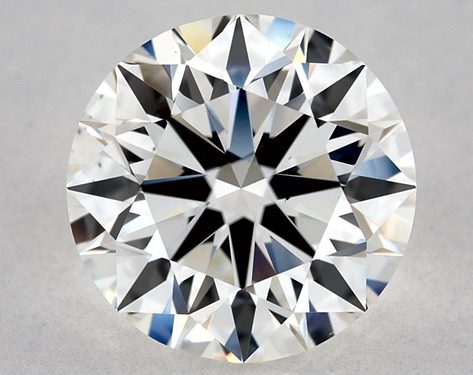 2.7ct Round Cut H VS1 EX-EX-EX GIA