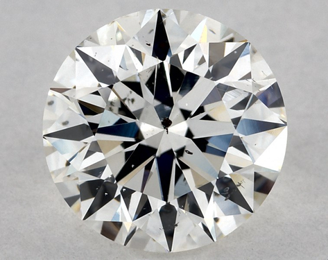 1.01ct Round Cut H SI2 EX-EX-EX GIA