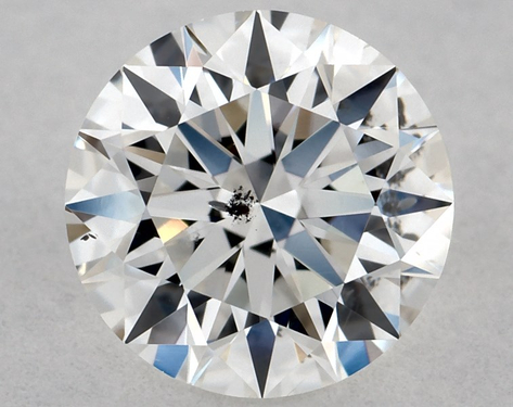 0.73ct Round Cut F SI2 EX-EX-EX GIA