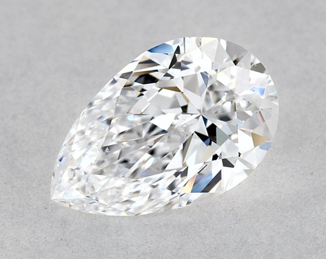 1.02ct Pear Cut D SI1 Very_Good-Very_Good GIA
