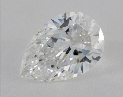 3.1ct Pear Cut D VVS2 EX-EX GIA