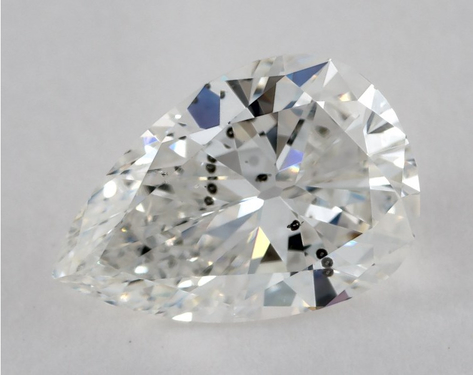 1.33ct Pear Cut G SI2 G-G GIA