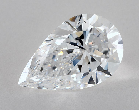 3.52ct Pear Cut D IF EX-EX GIA