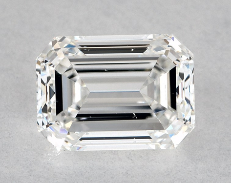 0.9ct Emerald Cut F SI1 Very_Good-Very_Good GIA