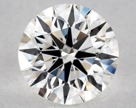 0.92ct Round Cut H IF EX-EX-EX GIA