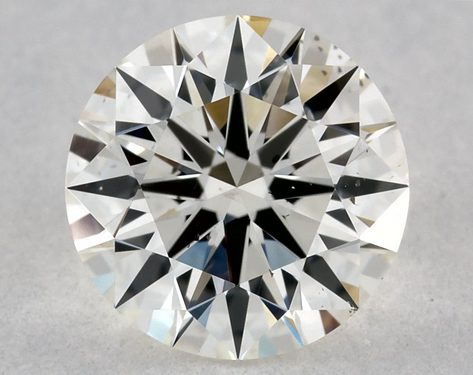 0.77ct Round Cut J SI1 EX-EX-EX GIA