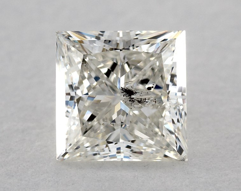 0.81ct Princess Cut J I2 EX-G GIA