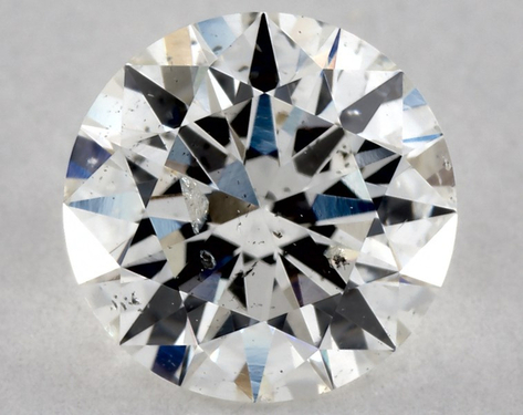 1.01ct Round Cut H I1 EX-EX-EX GIA