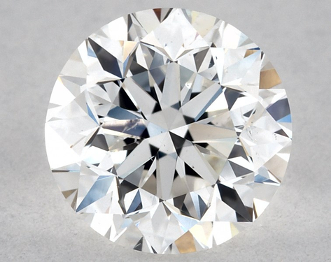 0.9ct Round Cut F SI1 G-EX-EX GIA