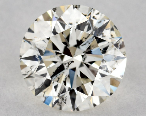 0.85ct Round Cut J I1 EX-EX-EX GIA