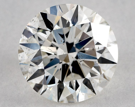 1.07ct Round Cut H SI1 EX-EX-EX GIA