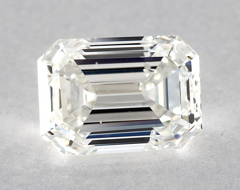 1ct Emerald Cut G SI2 EX-G GIA