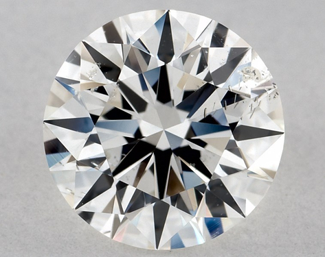 1.23ct Round Cut H I1 EX-EX-EX GIA