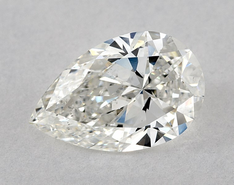 1.7ct Pear Cut G SI1 EX-EX GIA