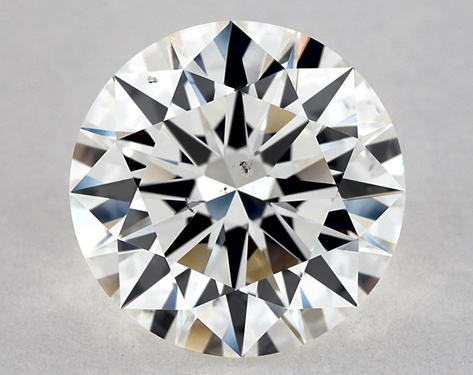 2.5ct Round Cut H SI1 EX-EX-EX GIA