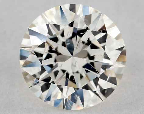 0.9ct Round Cut J SI2 EX-EX-EX GIA