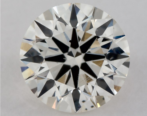 0.71ct Round Cut H SI1 EX-EX-EX GIA