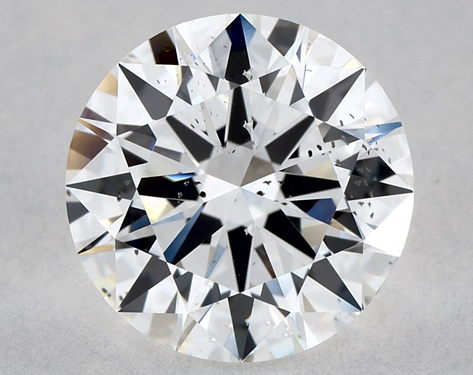 1.9ct Round Cut D SI1 EX-EX-EX GIA