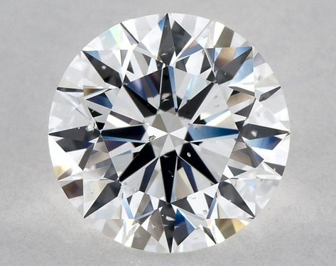 2.01ct Round Cut D SI2 EX-EX-EX GIA