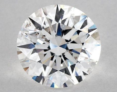 3.51ct Round Cut E I1 EX-EX-EX GIA