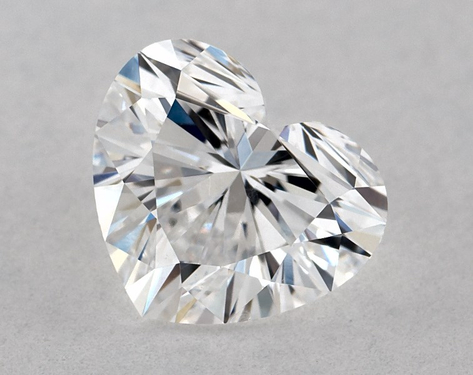 1.05ct Heart Cut D SI1 EX-EX GIA